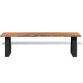 thumbnail image 3 of vidaXL Solid Acacia Wood Bench 63", 3 of 11