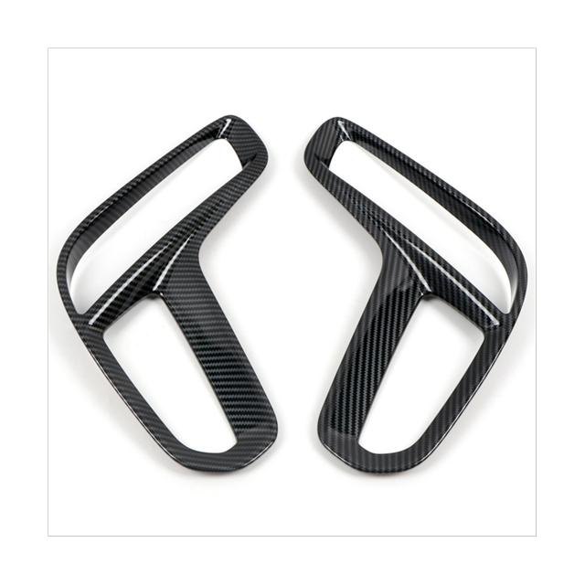 Parachoques Delantero de Fibra de Carbono para Coche, Tiras Embellecedoras de Rejilla Inferior, Cubierta de Luz Antiniebla para Durango 2011-2020
