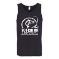 thumbnail image 2 of Wild Bobby, To Fish Or Not To Fish What A Stupid Question, Fishing, Men Graphic Tank Top, Black, Small, 2 of 4