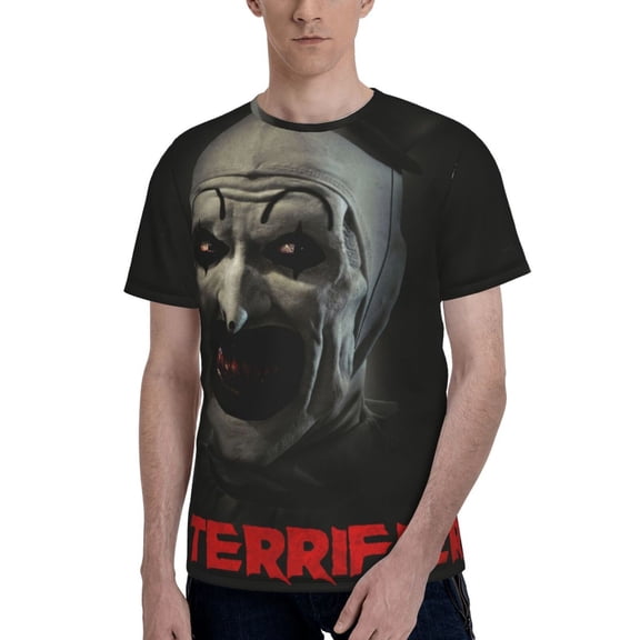 Terrifier Men's T Shirt Summer Casual Fashion Unisex Short Sleeve Graphic Crew Neck Tees Tops