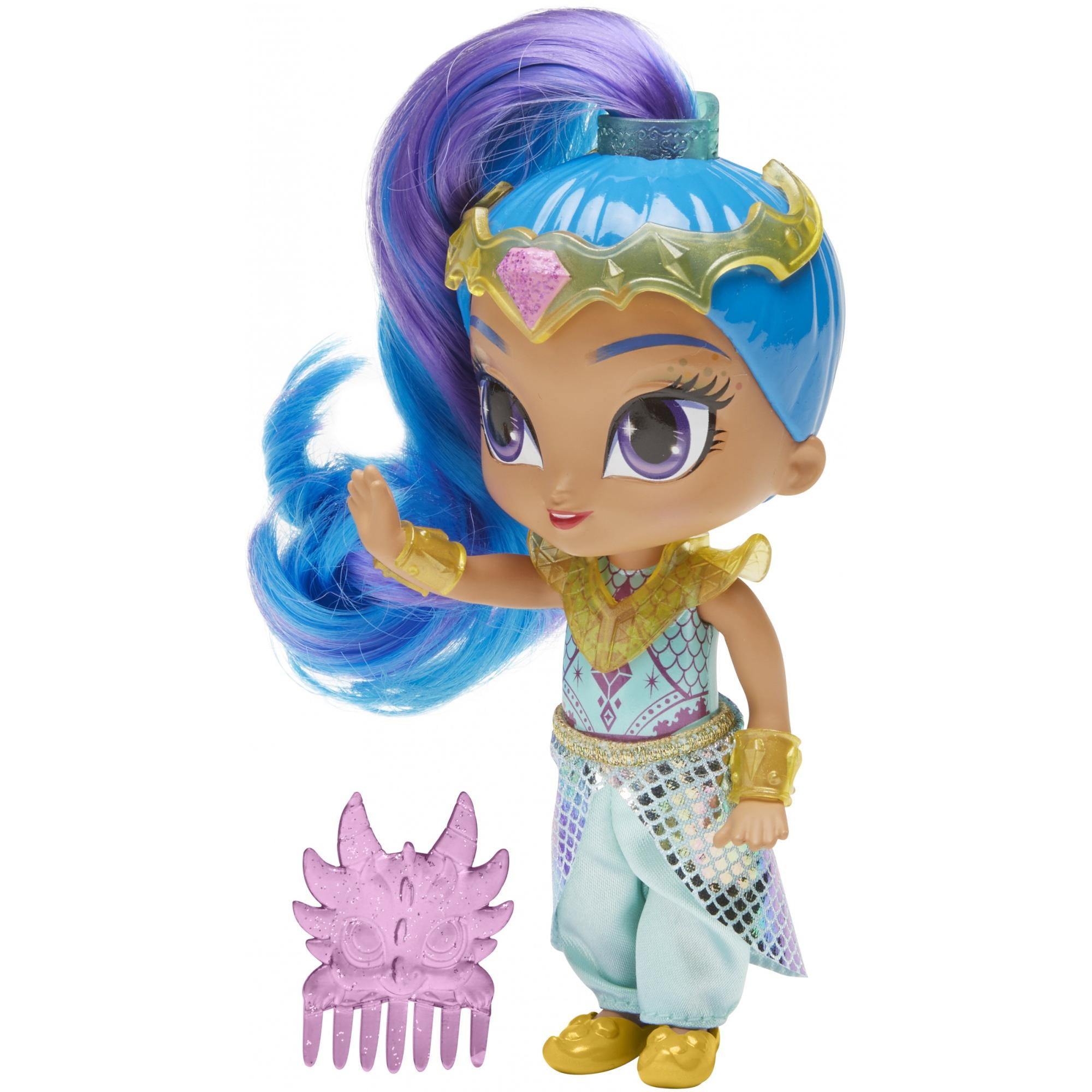 shimmer and shine genie shine & magical flying zahracorn dolls