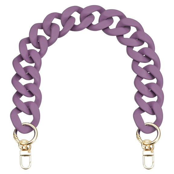 17.7" Acrylic Purse Chain Strap for Handle Shoulder Crossbody Handbag Bag Replacement, Purple