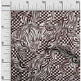 thumbnail image 2 of oneOone Cotton Flex Brown Fabric Abstracts Sewing Material Print Fabric By The Yard 40 Inch Wide, 2 of 4