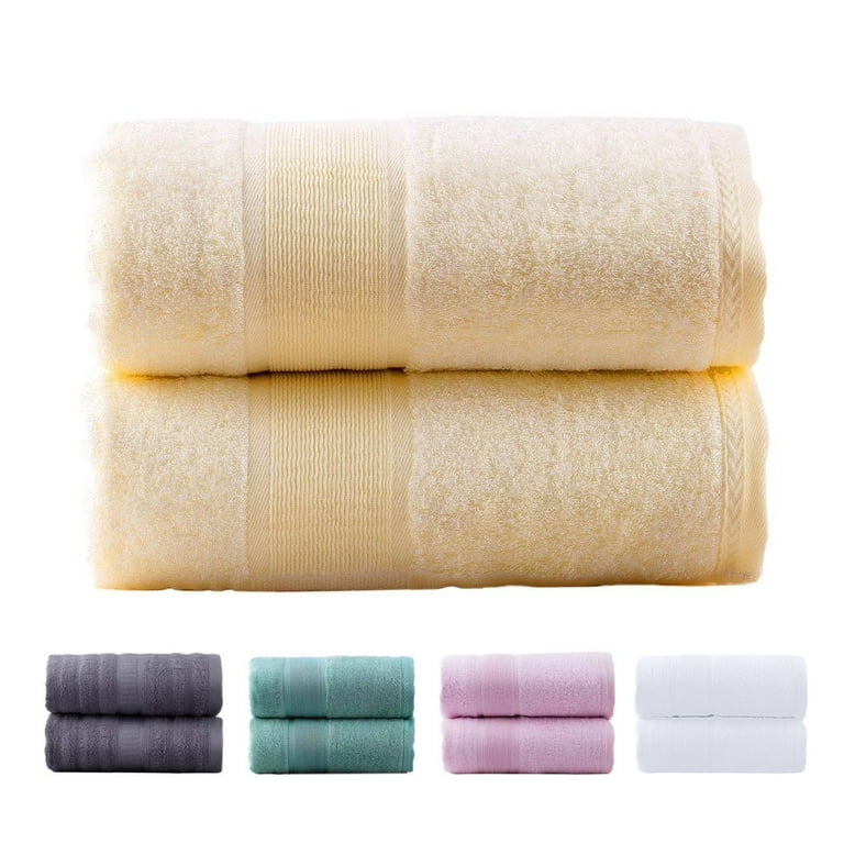  ECO TOWELS 100% Cotton Bath Towels - Cotton Towels for Bathroom  - Set of 4 Bath Towel - Shower towels, Highly Absorbent Bath Towel 27”x54”  : Home & Kitchen