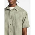thumbnail image 4 of No Boundaries Plaid Shirt with Short Sleeves, Men's XS-4XLT, 4 of 5