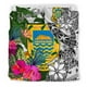 thumbnail image 5 of Tuvalu Juego de Cama Personalizado Blanco - Turle Plumeria Banana Leaf, 5 of 5