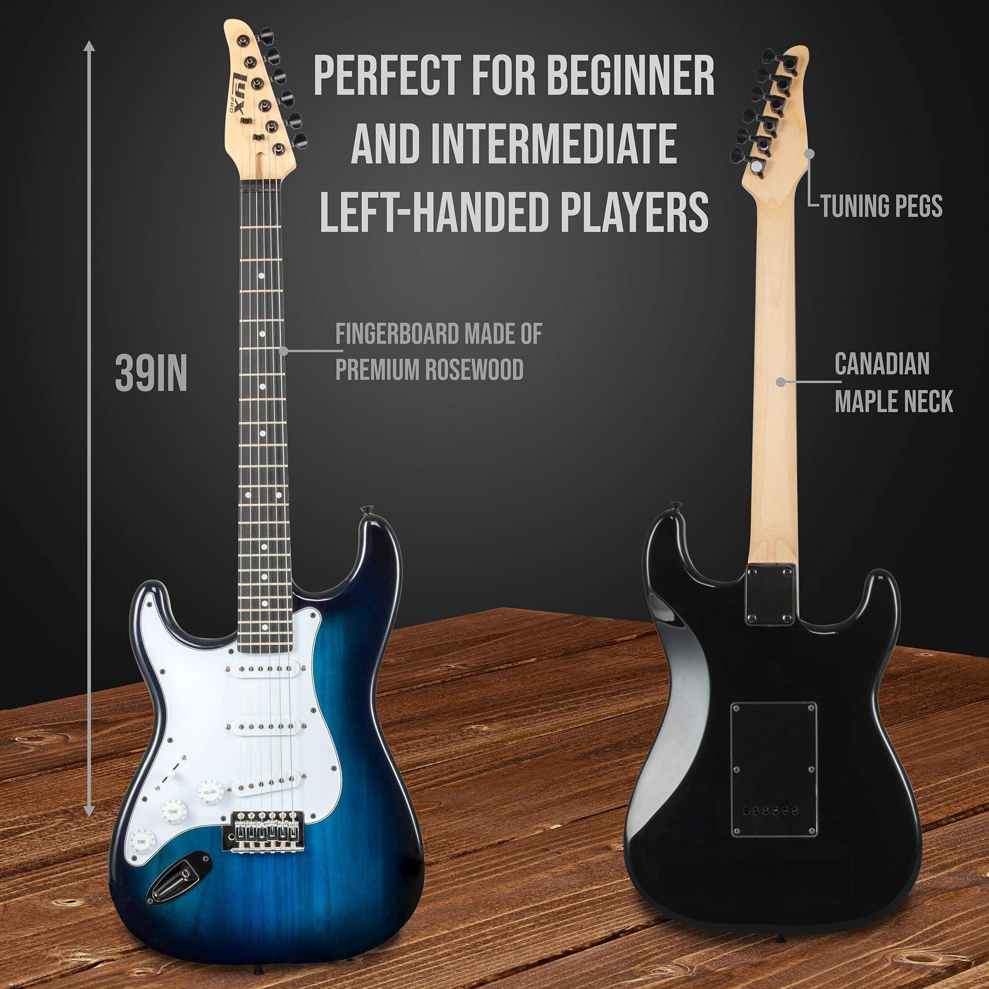 LyxPro 39 Inch Electric Guitar Beginner Kit with 20W Amp and Accessories