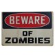 thumbnail image 1 of Tin Signs Beware of Zombies Vintage Signs for Bar Decoration, 1 of 2