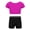 Rose Red, variant on Alvivi Kids Girls Two-Piece Ballet Dance Gymnastics Leotard Sports Outfits Tank Top with Shorts Set Black 12-14