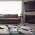 thumbnail image 2 of Empire Geometric Pattern Area Rug Carpet in Blue Grey, 7x10 (6'5" x 9'5", 200cm x 290cm), 2 of 5