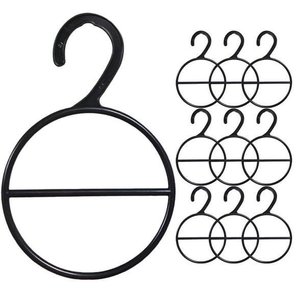 WAXIAYU 10pcs Scarf Storage Ring Tie Holder Closet Scarf Organizing Rack Multifunctional Hanger