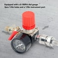 thumbnail image 3 of Air Compressor Pressure Controller, Air Compressor Regulator Cast Iron Simple Installation 0-180 PSI High Accuracy with Gauge for Measurement, 3 of 7