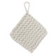 thumbnail image 1 of Mantel individual reutilizable antideslizante para taza, mantel de mesa cuadrado para escritorio, mantel tejido a mano para bebidas Blanco 19cm, 1 of 9