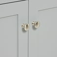 thumbnail image 2 of ARIEL Hamlet 43 Inch Single Sink Bathroom Vanity in Gray, 1.5" Edge Quartz Top, Solid Wood, Left Rectangular Sink, 2 Soft-Closing Doors & 2 Full Extension Drawers, Toe Kick, 2 of 9