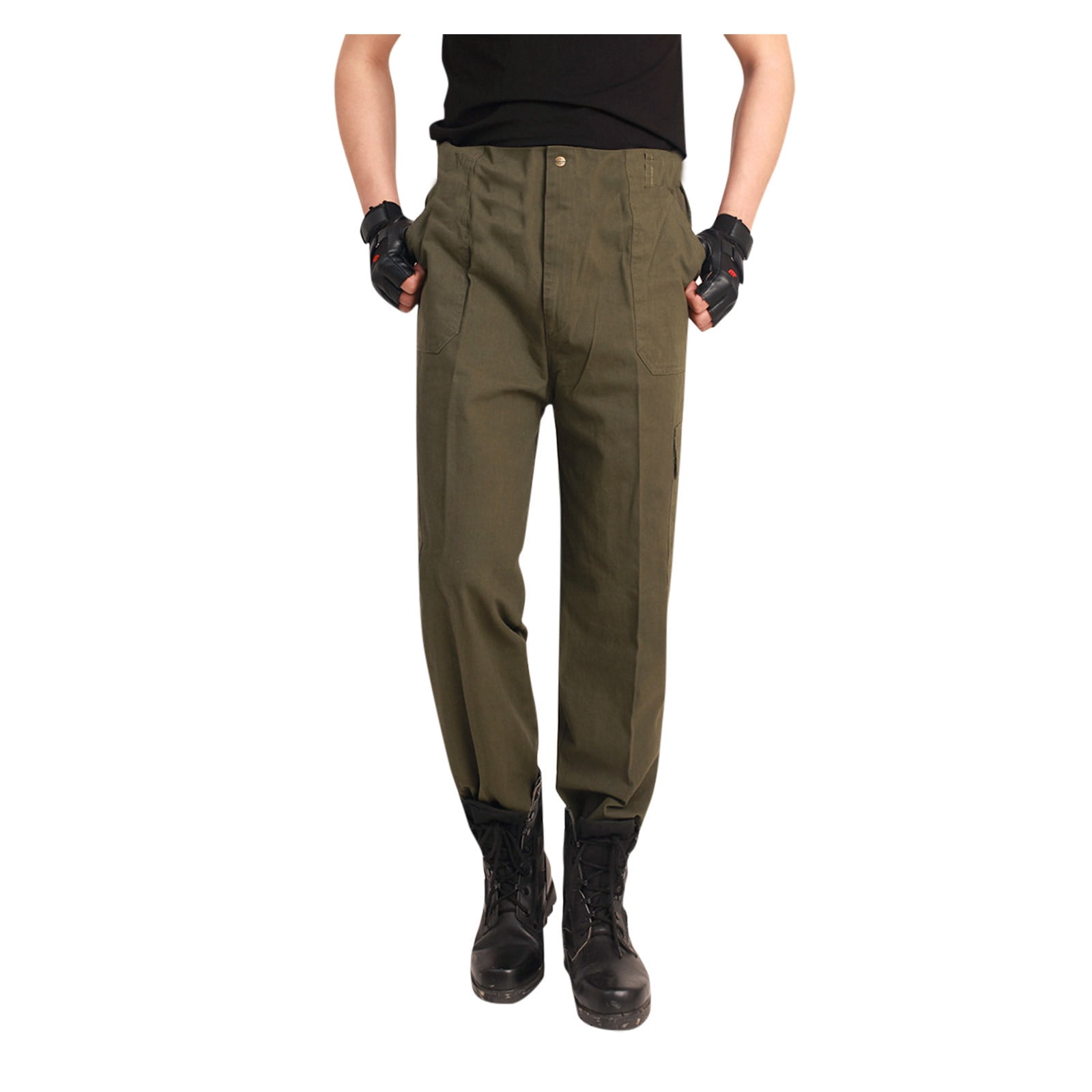 Black for Men Slacks and Chinos Casual trousers and trousers Mens Clothing Trousers DOMREBEL Synthetic Relaxed Trackpants 