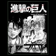 Mens Attack on Titan Bandaged Levi Ackerman T Shirt
