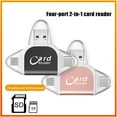 thumbnail image 3 of Multi-Port 4 in1 Universal SD TF Card Reader,USB C SD TF Memory Card Reader-NEW- E6D1, 3 of 8