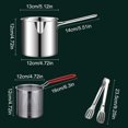 ZYStainless Steel Frying Pot, Frying Pan With Strainer Basket And