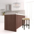 thumbnail image 5 of HomeRoots 516161 30 x 16.375 x 16.375 in. Cream & Espresso Backless Bar Height Chair with Footrest, 5 of 5