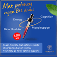 thumbnail image 2 of Vegan Vitamin B12 Liquid - Max Strength Methylcobalamin B12 Sublingual 5000 mcg - Fast Absorbing Supplement for Mood, Memory and Energy Support - Non-GMO, Gluten-Free, Citrus Flavor B 12 Drops, 2oz, 2 of 8