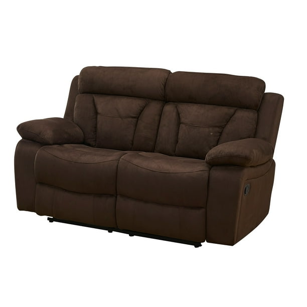 Vanity Art 2 Seater Microfiber Sofa Set, Brown Microfiber Sofa And Loveseat