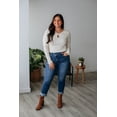 thumbnail image 2 of Amy Ribbed Top - Cream, 2 of 6