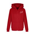 thumbnail image 6 of Posijego Zip up Hoodies for Girls Boys Valentines Day Sweatshirt Hooded Heart Printed Sweatshirts with Pockets, 6 of 8