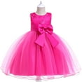 thumbnail image 2 of Fesfesfes Toddler Girls Tulle Dress Net Yarn Embroidery Bowknot Princess Dress Birthday Party Gown Kids Cute Dresses Clearance, 2 of 4