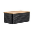 thumbnail image 1 of Iron Bread Box Bread Bin Bread Holder Kitchen Storage Container Bread Organizer Black, 1 of 8