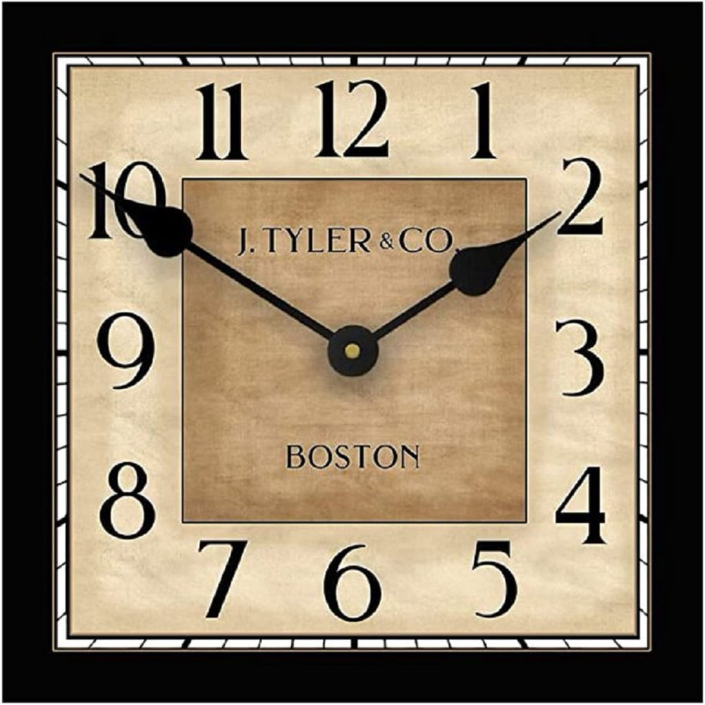 Waterford Square Wall Clock Beautiful Color, Silent Mechanism, Made