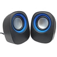 thumbnail image 2 of Music Speaker Desktop Speaker Mini Music Speaker with 3.5mm Jack for Laptop/MP3/Smartphones (Black+Blue), 2 of 9