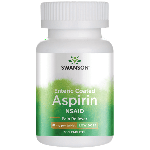 Swanson Low Dose Aspirin Enteric Coated 81 mg 360 Tablets. Walmart