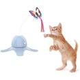 thumbnail image 3 of Juguetes de mariposa para gatos, juguetes de mariposa interactivos giratorios de 360 ° juguetes de gato deportivos azules interesantes juguetes de gato Zefei Wu  9024735017905, 3 of 5