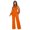 Orange, variant on Round neck, sequin, wide-leg jumpsuit