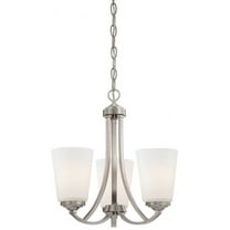 Minka Lavery 4963-84 Overland Park 3 Light Mini Chandelier in Brushed Nickel