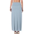thumbnail image 3 of KOGMO Womens Classic Maxi Skirt with Foldable Wide Waistband (S-3X), 3 of 3