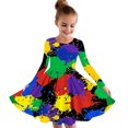 thumbnail image 1 of LOVZFMLL Robe d'Été à Manches Courtes Col Rond Couleur Unie, 1 of 4