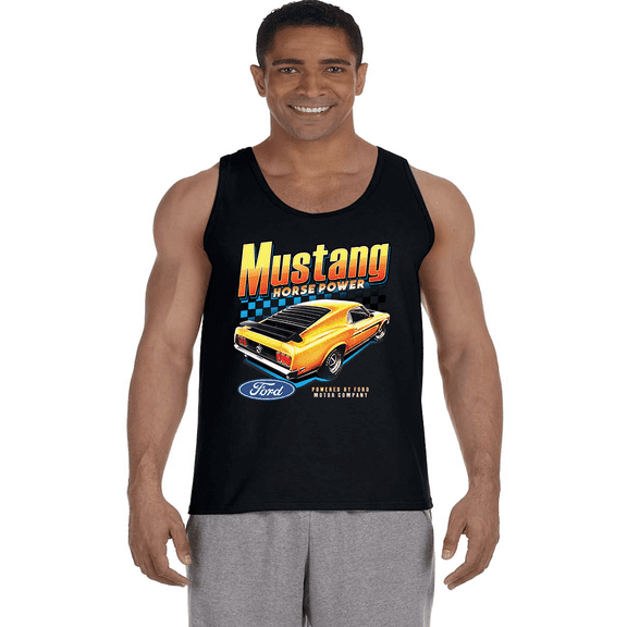 Mens Tank Tops Ford Mustang Horse Power Mens Shirts Sleeveless Muscle Tees