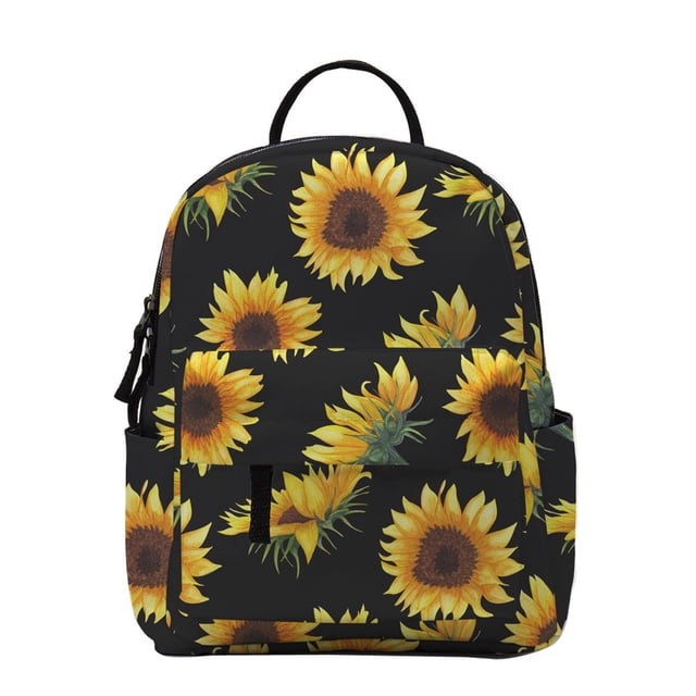 MesaSe 2PCS Daisy Printed Kids Backpack Girls School Bookbag Set Elementary Students Daypack with Lunch Bag