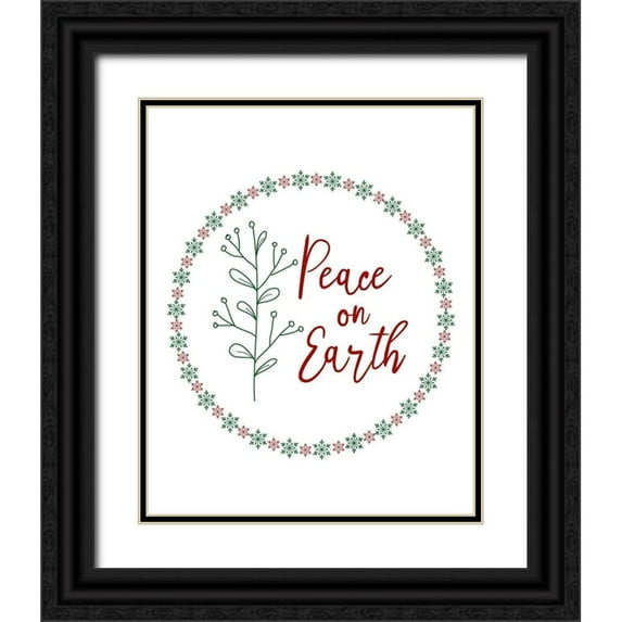 Murdock, Ramona 20x24 Black Ornate Wood Framed with Double Matting Museum Art Print Titled - Peace on Earth
