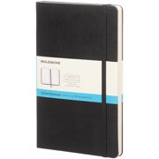 Moleskine Classic Hard Cover Notebook 5"X8.25"-Black, Dot