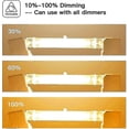 thumbnail image 2 of 5pcs R7s 118mm 400w Halogen Lamp Pencil Bulb Dimmable Ac 220-240v 7500lm J118 Linear Halogen Spotlight, 2 of 5