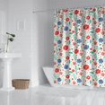 thumbnail image 2 of Pioneer Flower Floral Print Pattern Shower Curtain 72"x84", Bathroom Decorative Shower Curtain Set with 12 Hooks, Waterproof Washable, 2 of 6