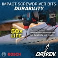 thumbnail image 2 of shiyou-BOSCH ITDSQ2202-2 pc. Driven 2 in. Impact Square #2 Insert Bits, 2 of 4