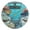 Gold, variant on Cartoon Sharks Driving Car Undersea Round Wall Clock Silent Analog Battery Operated Black Pointer Home Decor 9.84" Diameter