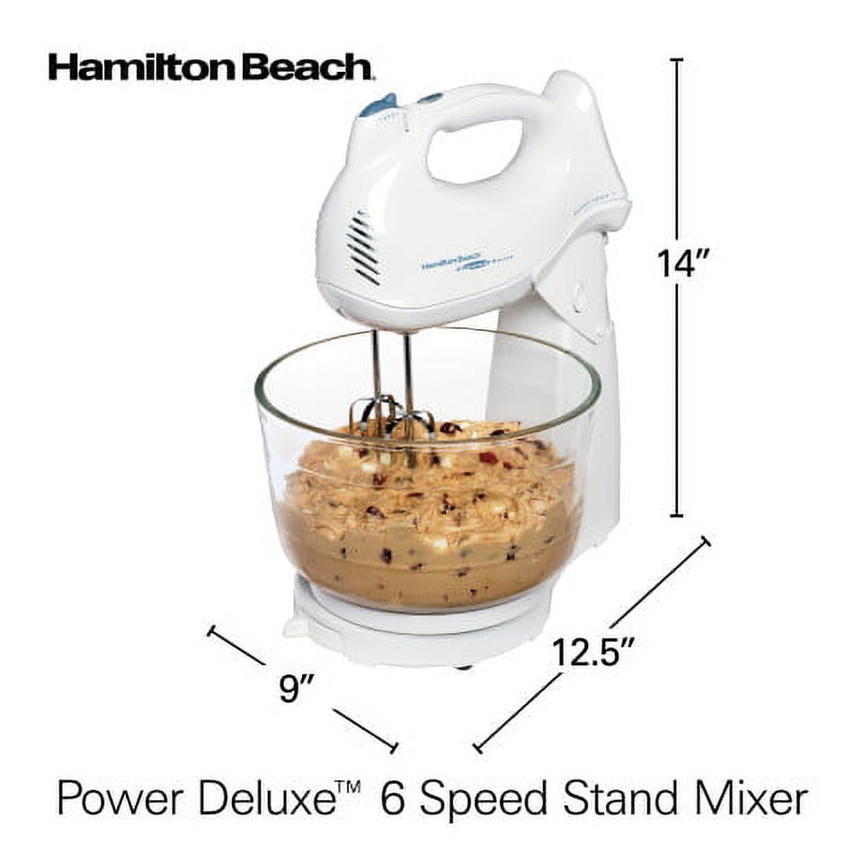 Hamilton Beach Power Deluxe 6-Speed Stand Mixer Black 64698 - Best Buy