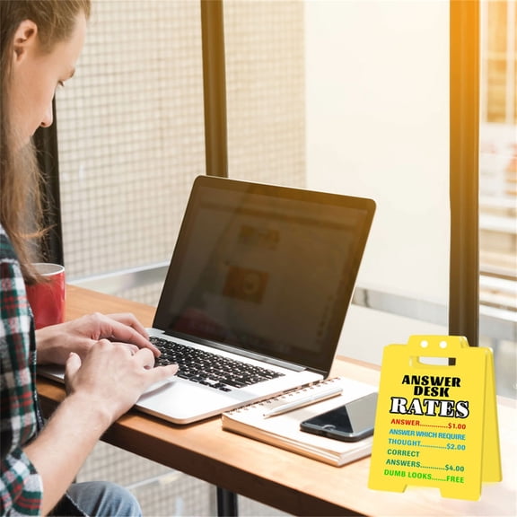 Funny Motivational Office Sign - Acrylic Desktop Encouragement Reminder for Work, Inspirational Desk Decor, Gift for Colleagues, Boss, Team, Teens, Home & Workspace Decor