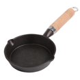 thumbnail image 2 of Reheyre Breakfast Pot with Wooden Handle Double Ear Iron Egg Steak Flat Frying Pan Household Cookware for Dining Room, 2 of 8