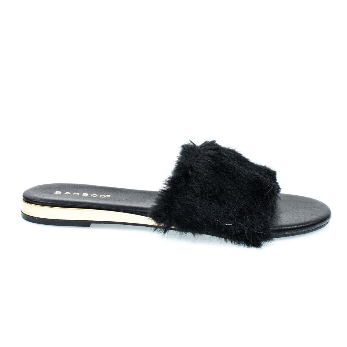 fluffy slip ons