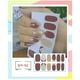 thumbnail image 1 of Pegatina de uñas con diseño de celosía, color puro, con purpurina, esmalte de uñas, pegatina completa, 1 of 2